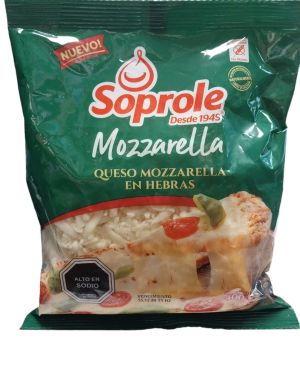 Queso Mozzarella En Hebras Soprole 400G