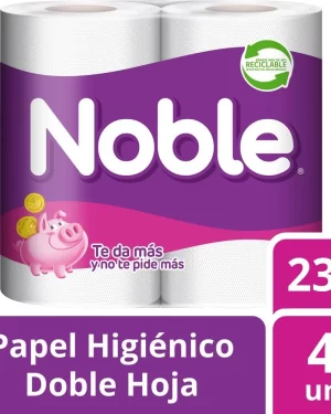 Papel Higiénico Noble Doble Hoja 23 Metros