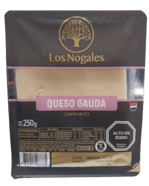 Queso Gauda Laminado Los Nogales 250 G