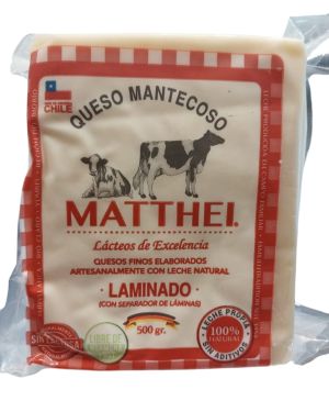 Queso Mantecoso Laminado Matthei 500 Gr