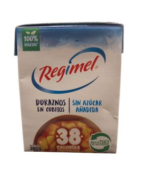 Duraznos En Cubitos Sin Azúcar Añadida Regimel 380G