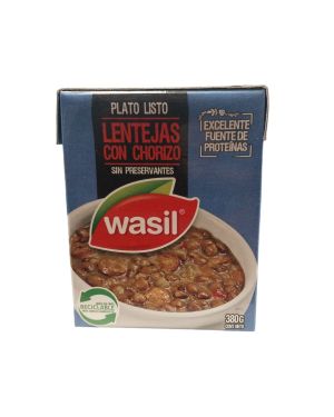 Lentejas Con Chorizo Wasil 380G