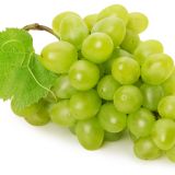 40010140 - green grape isolated on the white background.